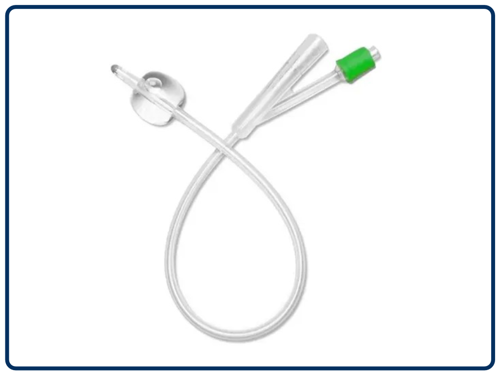 Sonda Foley 100% silicón 10 Fr, 2 vías, globo 5, Bard