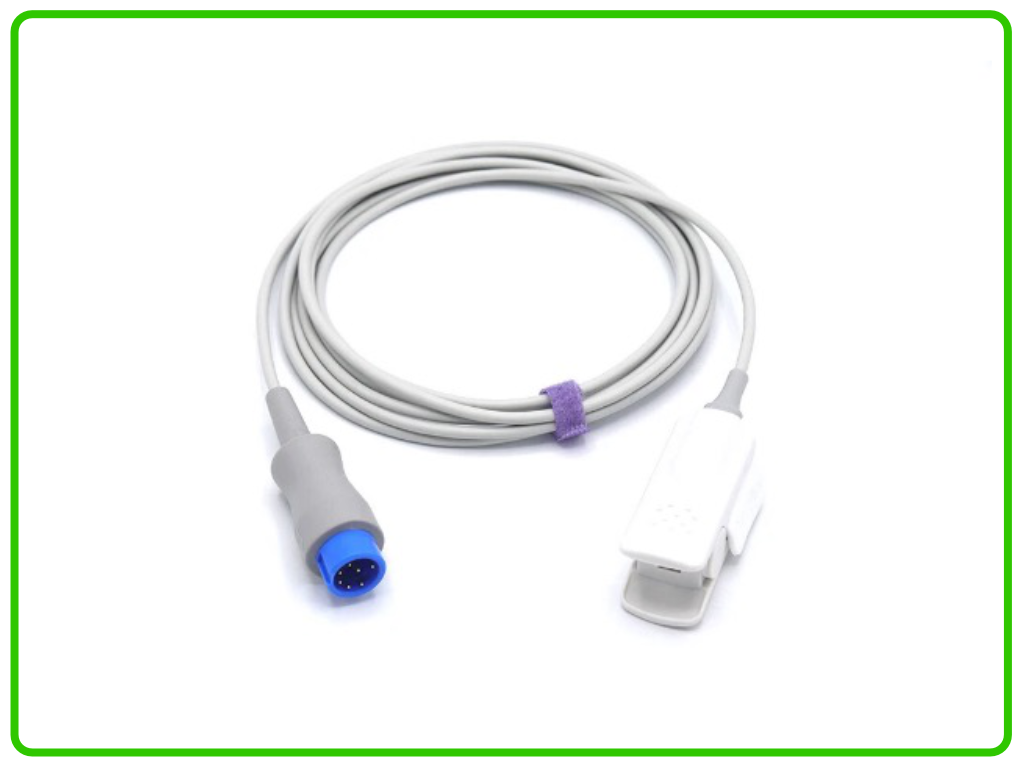 Sensor reusable de pinza adulto Mindray circular de 7 pines Coreray